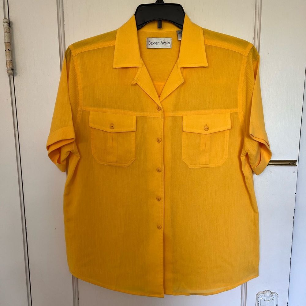 Baxter Wells button down short sleeved shirt, XL